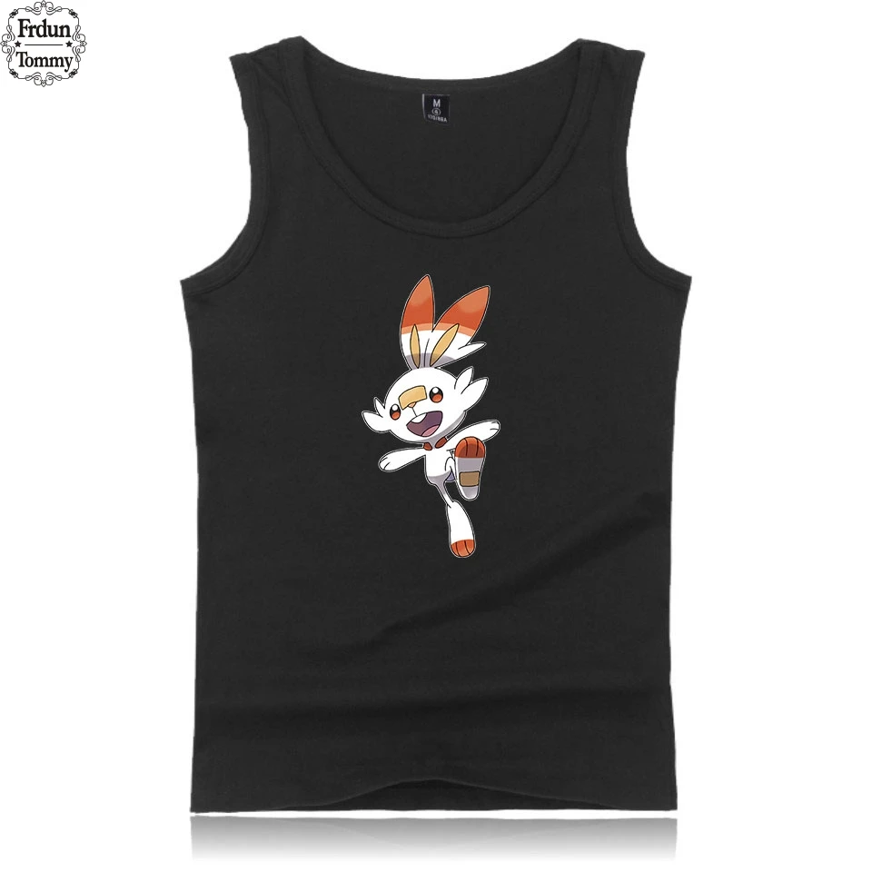 Frdun Tommy Pokemon Sword And Shield Tank Top Exclusive Summer Sleeveless Men Tank Top Fashion Casual Bodybuilding Tank Tops
