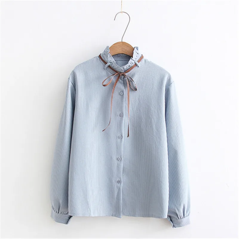 2018 New Female Chiffon Blouse Shirt Lady Solid Bow Shirt Loose Stand collar Women Long-Sleeved Shirts Dropshiping 2018 New Female Chiffon Blouse Shirt Lady Solid Bow Shirt Loose Stand collar Women Long-Sleeved Shirts Dropshiping