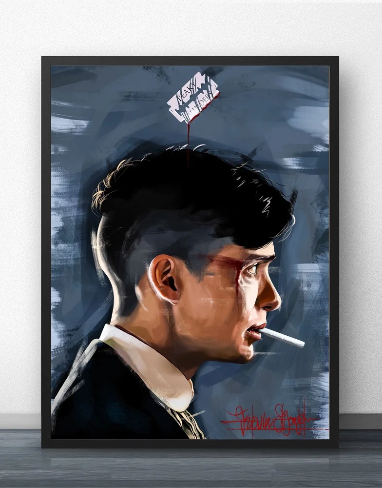 Алмазная живопись полный квадратный broderie diamant plein Peaky Blinders минималистичный фильм