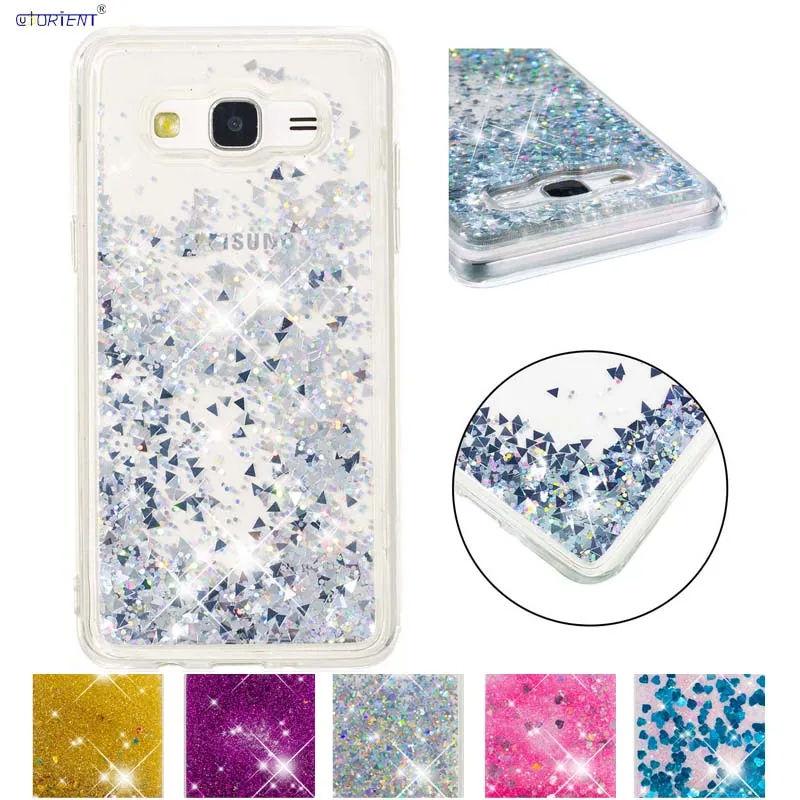 Чехол с блестками и жидкостью для Samsung Galaxy J5 2015 j 5 500 чехол телефона J500FN J500F