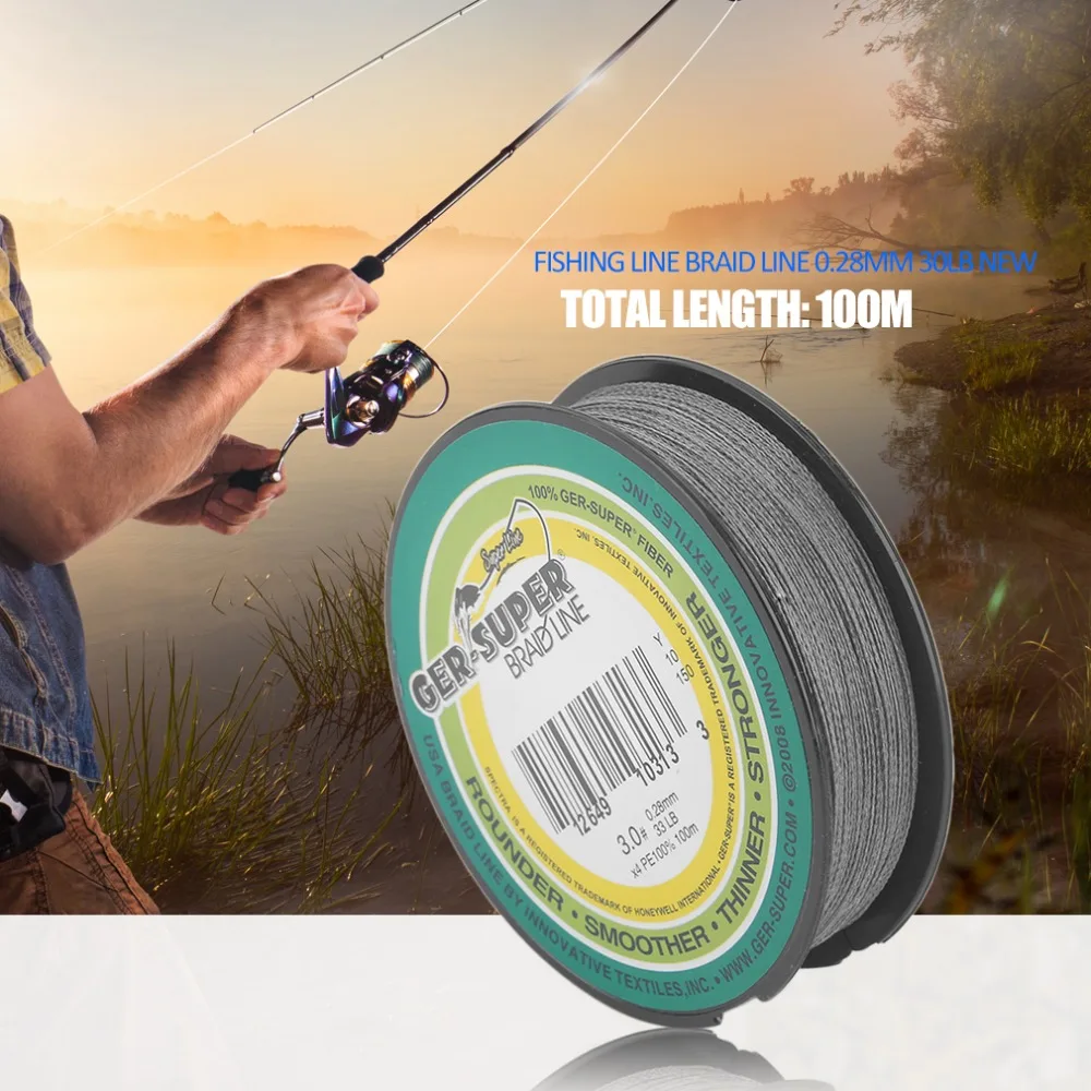 Yolo 100m 0.28MM 30LB Fishing Line braid line Superior abrasion