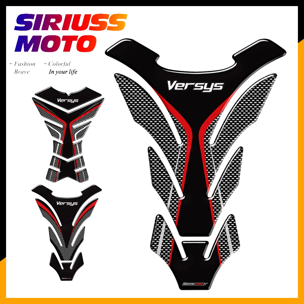 

3D Motorcycle Tank Pad Protector Decal Stickers Case for Kawasaki Versys 650 1000 X300 Versys-X Tank
