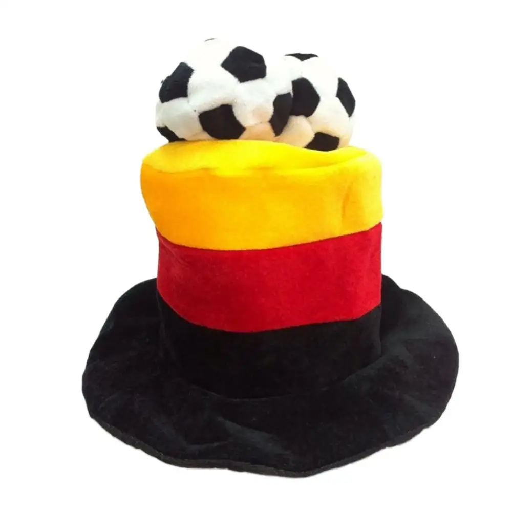 Футбольная шапка, головные уборы для вечеринки, кепка для болельщиков, ведущий чемпион мира по футболу, футбольная команда, спортивные головные уборы, сувенир - Цвет: Красный