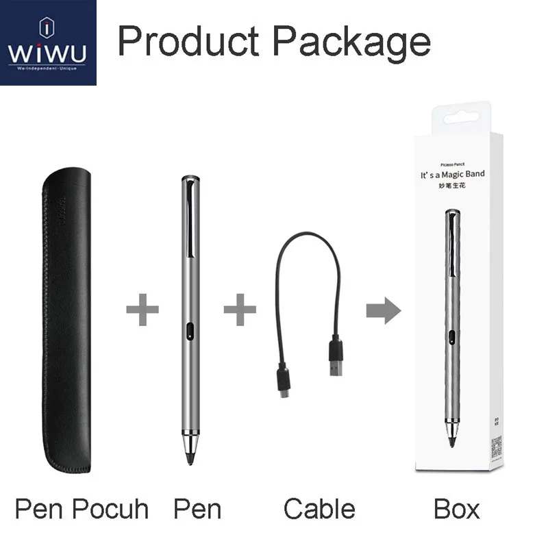 WIWU карандаш для планшета apple емкостная сенсорная ручка iPad 1/2/3/4 Pro IOS/Android Умная
