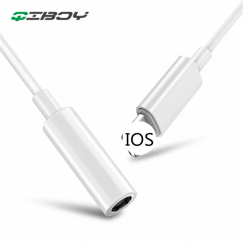 Goedkoop Voor Verlichting Tot 3.5mm Headphone jack Audio Converter Aux Adapter Voor iphone X 7 6 s Plus Kabel Spelen muziek Ondersteuning IOS Systeem 10.2