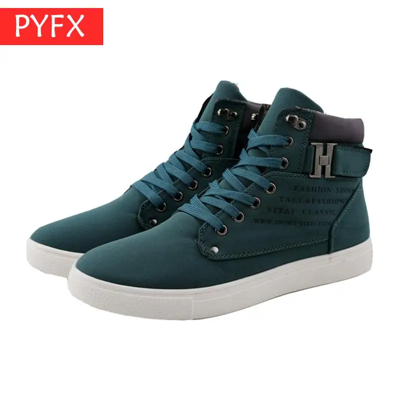 

2019 autumn winter new Korean version high-top flat retro casual men's trend wear-resistant comfortable fashion work boots shoes