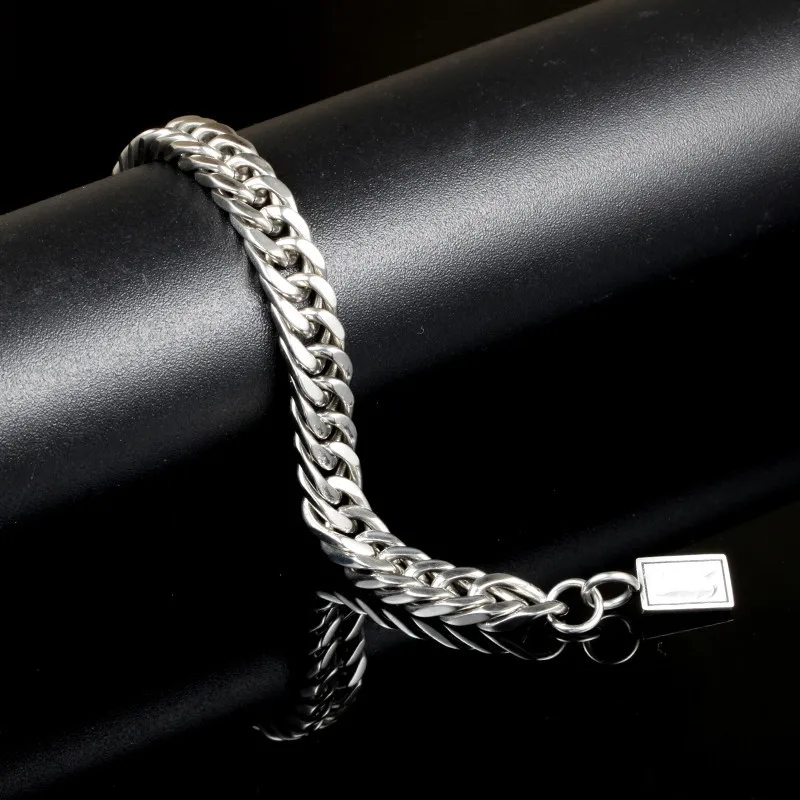 Браслеты талисманы для мужчин Pulseira Jewelry подарки серебряные модные панк браслет