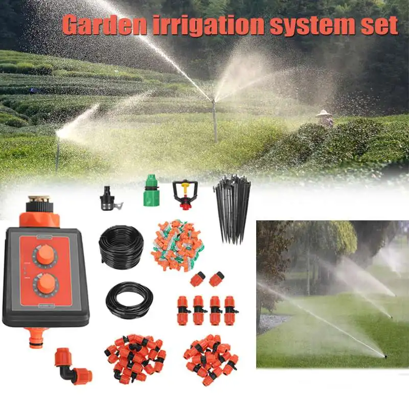 

Automatic Watering Device DIY Drip Irrigation Kit Watering Timer Water-Saving System Distribution Plant Garden Watering Kit