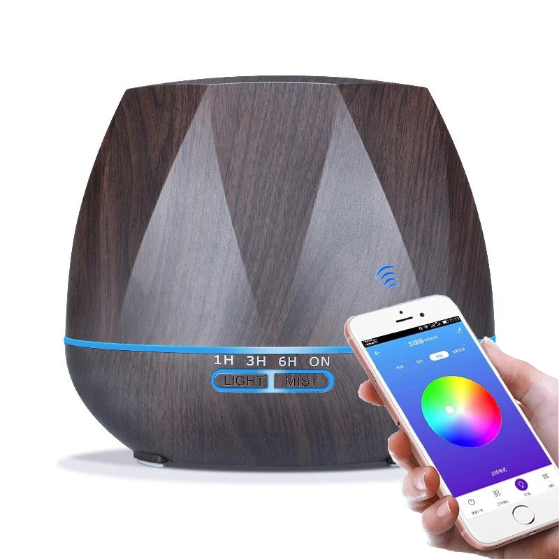 

550ML Essential Oil Aroma Diffuser With APP Remote Control Aromatherapy Diffuser LED Lights For Home Ultrasonic Air Humidifier