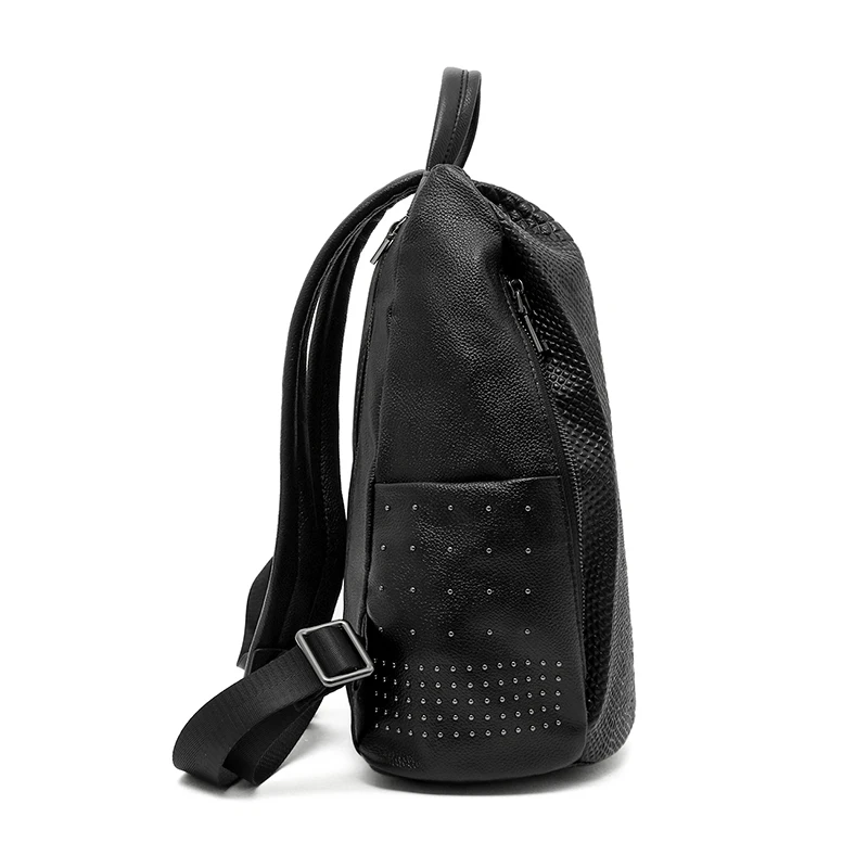 Женский рюкзак из натуральной кожи со змеиным узором|high school bags|leather women backpackwomen