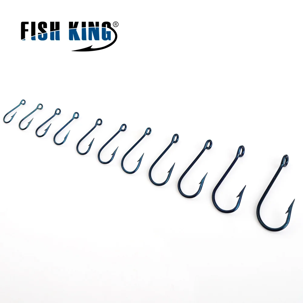 FISH KING 2320 50 шт./лот 10 # 20 рыболовный крючок с бородкой из высокоуглеродистой стали