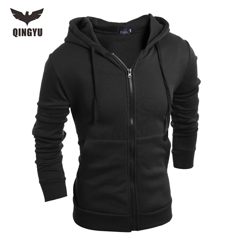 Толстовка мужская с капюшоном на молнии XXL YJ 2018|male hoodies|mens winter hoodieswinter hoodie |