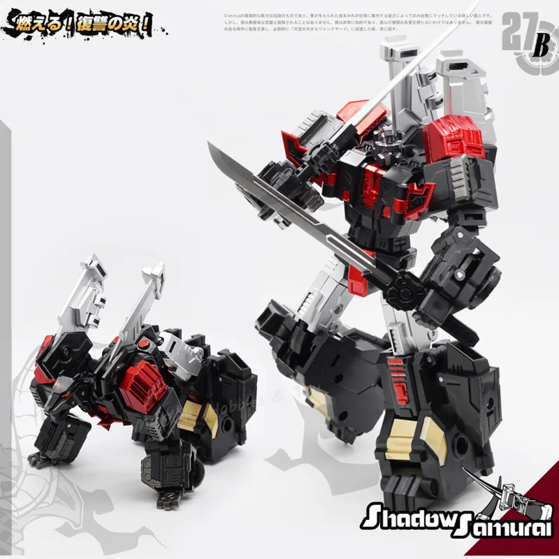 

MechFansToys MFT MF27 MF-27 Dark Samurai Sixshot Transformation Greatshot Pioneer Action Figure MF27B MF-27B Black Ninja