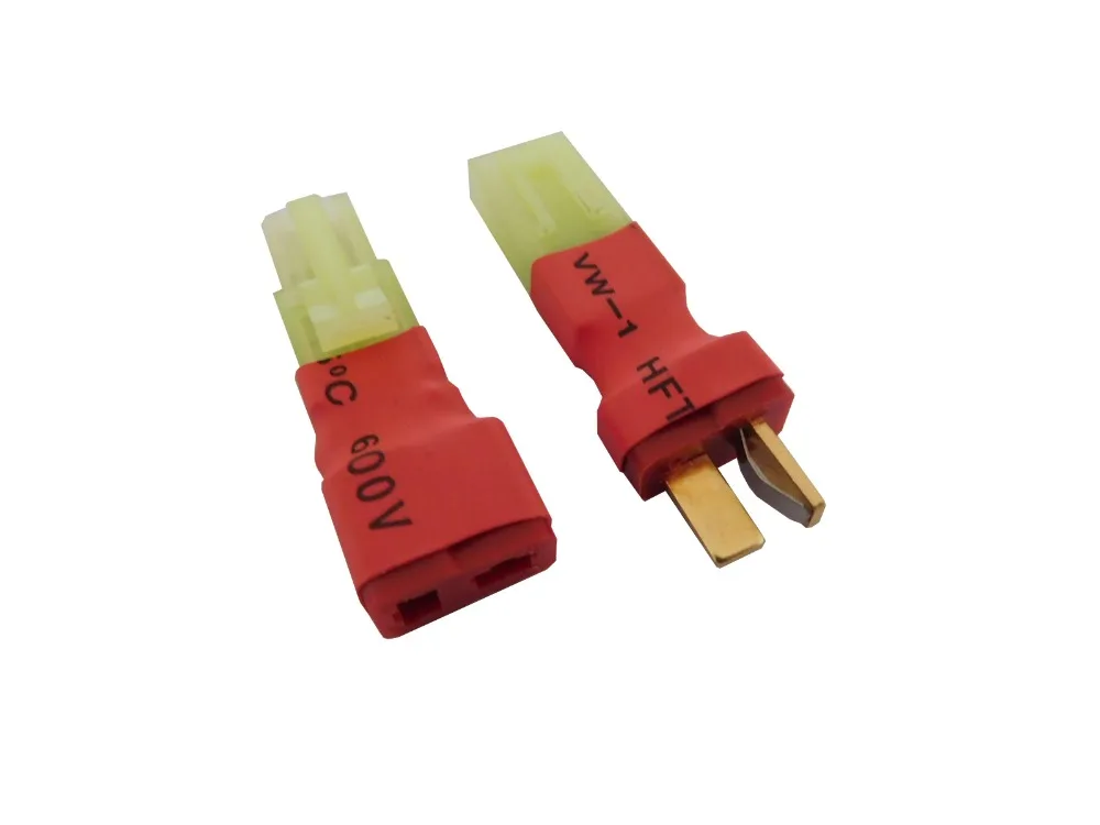Airsoft AEG LIPO adaptador T dean connector mini tamiya