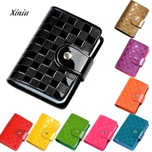 Горячая Распродажа дешевая цена портативный мини-Банк слот для кредитных карт держатель конфетного цвета патент плед пакет папка чехол для карт