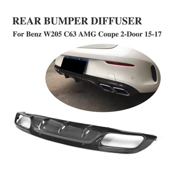 

Car Accessories Carbon Fiber Rear Diffuser Fit For 2015-2017 MB W205 Coupe C63 AMG C63S Mode Rear Diffuser Lip