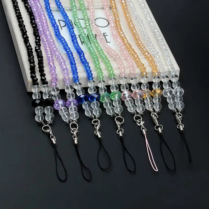 Luxury Crystal Mobile Phone Strap Neck Lanyard for Phones Keys ID Card
