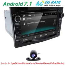 Android7.1 2DIN DVD GPS for Vauxhall Opel Astra H G J Vectra Antara Zafira Corsa Multimedia screen car radio stereo audio 4GWIFI