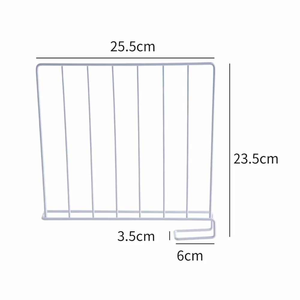 1 шт. Железный 25,5x23,5 см Полка для шкафа разделители для гардероба перегородки полки разделители одежды проволочные стеллажи украшения Одежда Органайзер