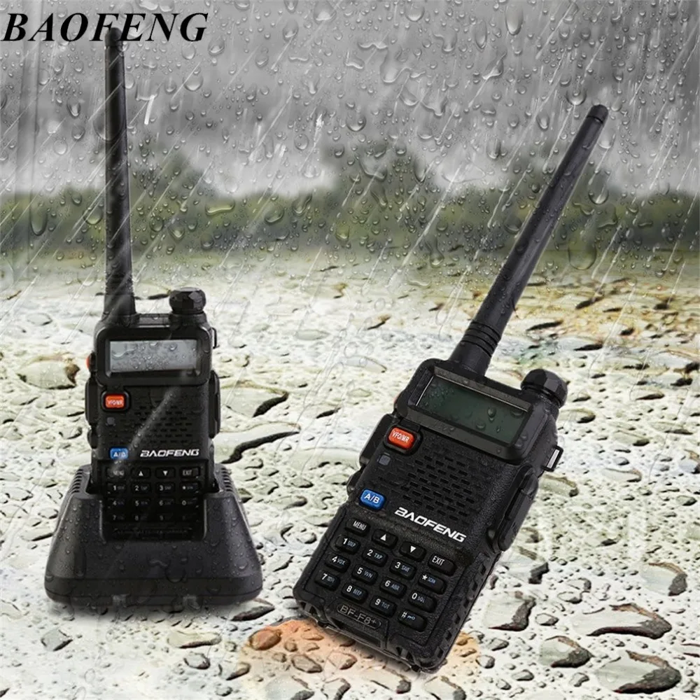 

BAOFENG Walkie talkie Professional 128 Memory Channels Dual Band Hand-held Transceiver FM Radio Receiver Interphone BF-F8+