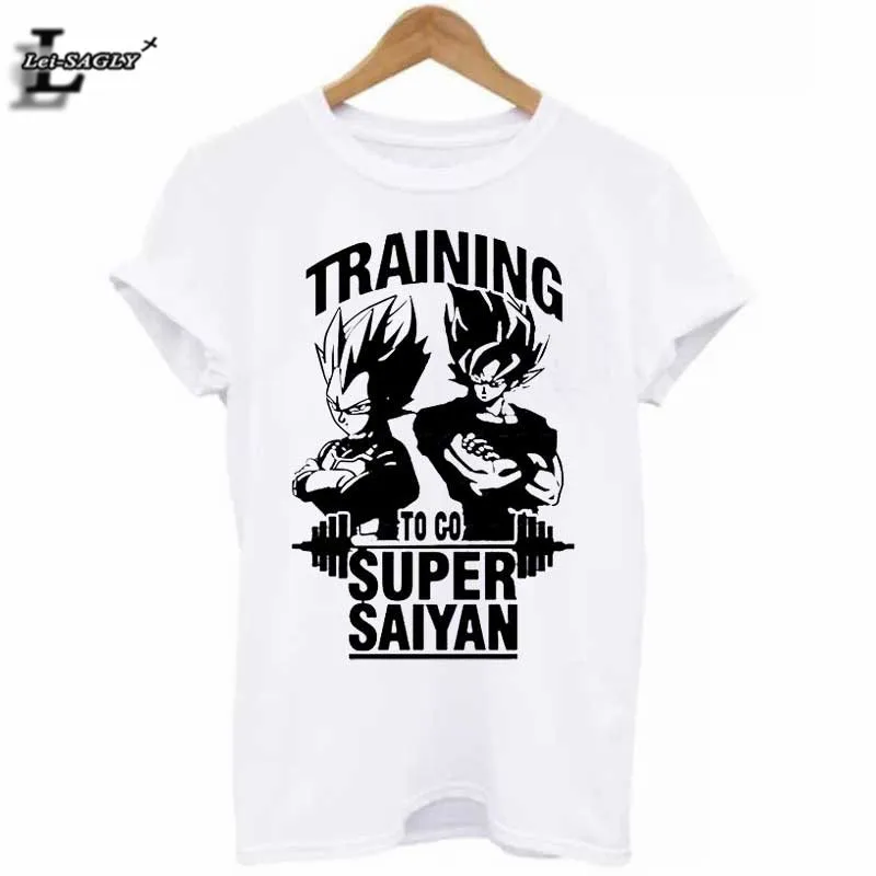 

Berserk "TRAINI" Dragon Ball Son Goku Printed T-Shirt Summer Vintage Comics Cool White T Shirts Fitness 4XL Tops H962