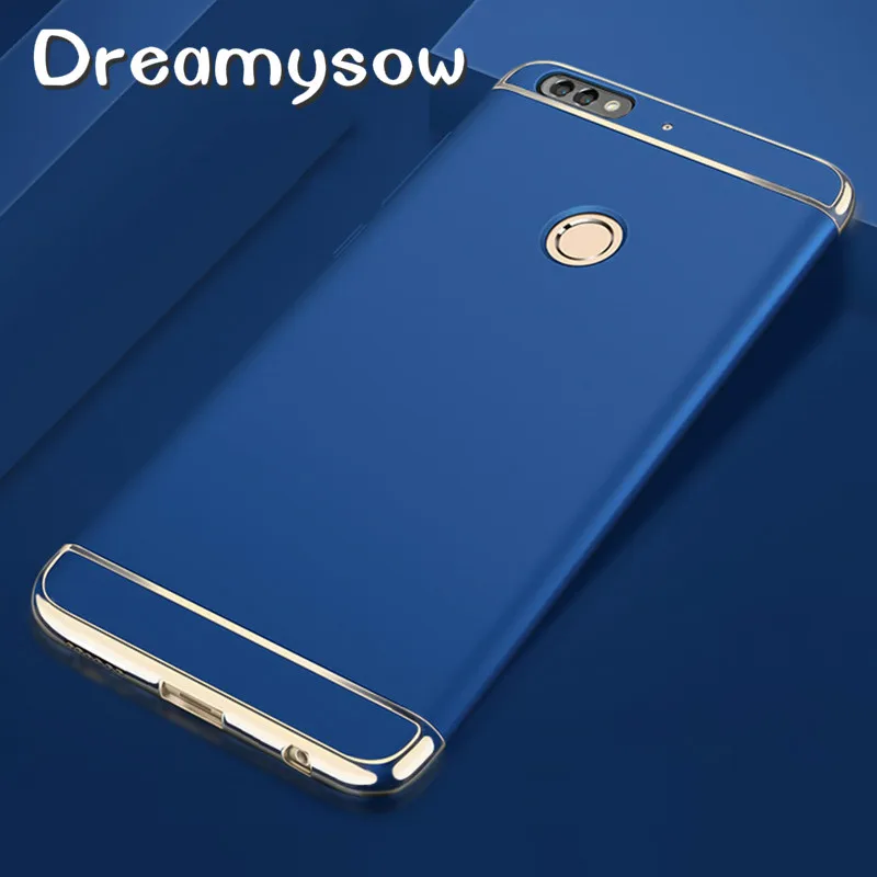 

Shockproof Case For huawei Mate 20 Lite Pro honor7C Pro Y7 Prime 7A Y6 Y9 2018 Full Cover Protection Matte Plating 3 in 1 Shell