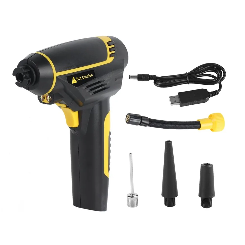 

Portable Handled Digital Air Compressor Pump USB Rechargable Car Air Compressor Hot