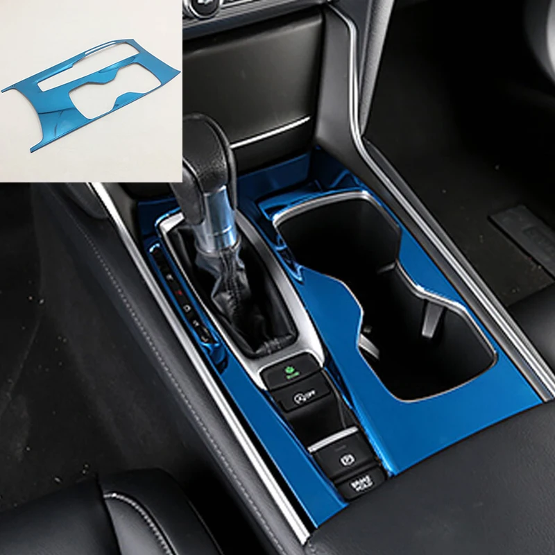 For Honda Accord 10th 2018 2019 Stainless steel Car Front water cup frame Accessories car styling For Honda Accord 10th 2018 2019 Stainless steel Car Front water cup frame Accessories car styling
