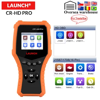 

New arrival LAUNCH CR-HD Pro OBD Tool For Truck OBD2 Code Reader Scanner OBDII EOBD diagnostic tool x431 CR-HD Pro free update