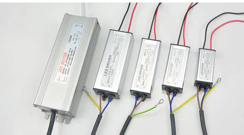 10 Вт, 20 Вт, 30 Вт, 50 Вт, 100 Вт светодиодный адаптер трансформатора AC85V-265V-DC24-38V переключатель питания для прожектора светодиодный светильник