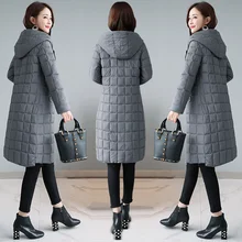 2019 women cotton coat winter hooded warm coat plus size cotton padded jacket female long parka womens wadded jaqueta feminina цена 2019 women cotton coat winter hooded warm coat plus size cotton padded jacket female long parka womens wadded jaqueta feminina цены онлайн
