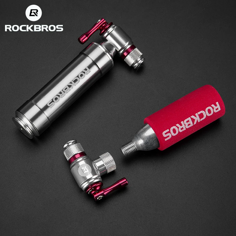 ROCKBROS мини насос для велосипеда портативный сплав СО2 надувной изолированный