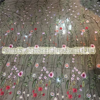 

5 yard/lot water soluble lace fabric Black and white embroidery dichromatic bilateral lace for clothing