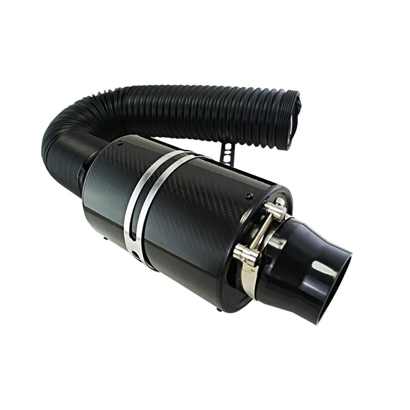 Vr-corrida de Fibra de Carbono de Entrada de ar com Ventilador Filtro de ar Universal Alimentação Fria Indução Intake Air Caixa Vr-ait14 Kit 10 Entradas de ar