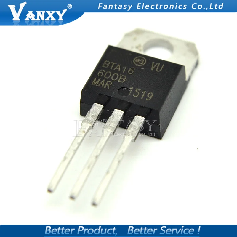 10 шт. Φ TO 220 TO220 16 600B BTA16 600V 16A TRIACS новые и оригинальные|triac 16a|triac bta16c c |