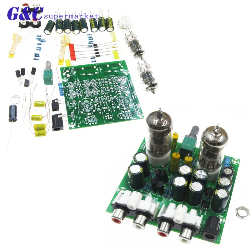 

6J1 tube preamp amplifier board Pre-amp Headphone amp 6J1 valve preamp bile buffer diy kits