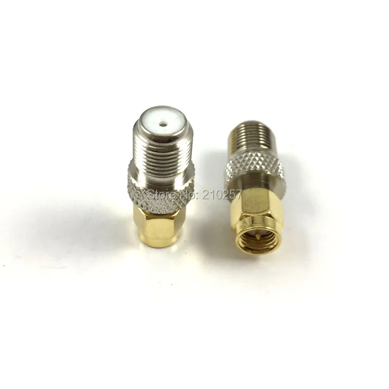 10pcs SMA Male to F Female RF Coax Adapter Connector Straight Type