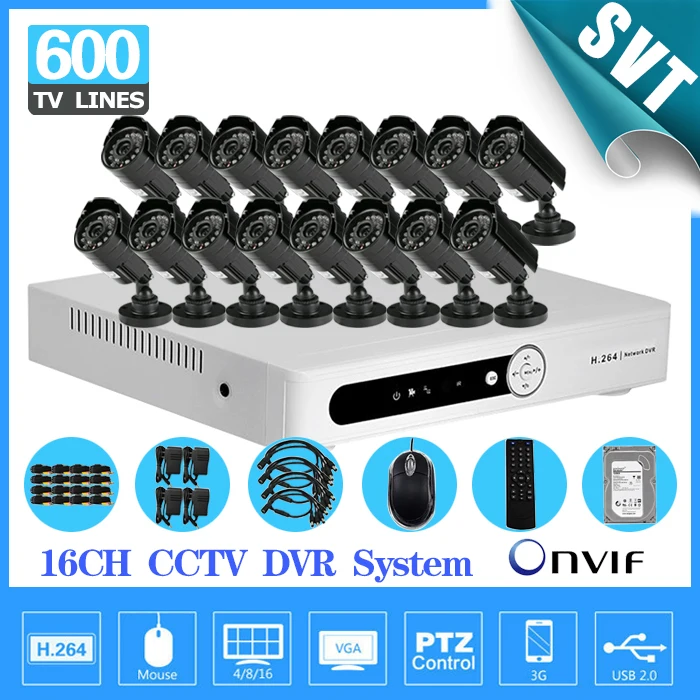 Home Security 16CH Surveillance Network DVR recorder 16 channel Day