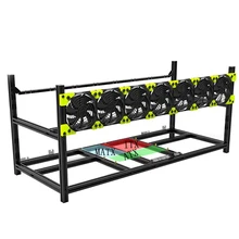 8 GPU Graphics card Aluminum alloy mine frame Stackable Open Air Miner Mining rig Mining Case Miner rack Frame Rig 1pc