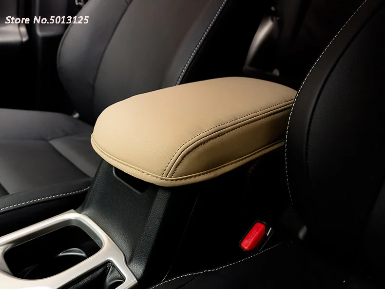 Автомобильный подлокотник для автомобиля, центральная консоль, подлокотник для сиденья, защитный коврик для сиденья, для Toyota rav4 RAV-4 - Color: Beige