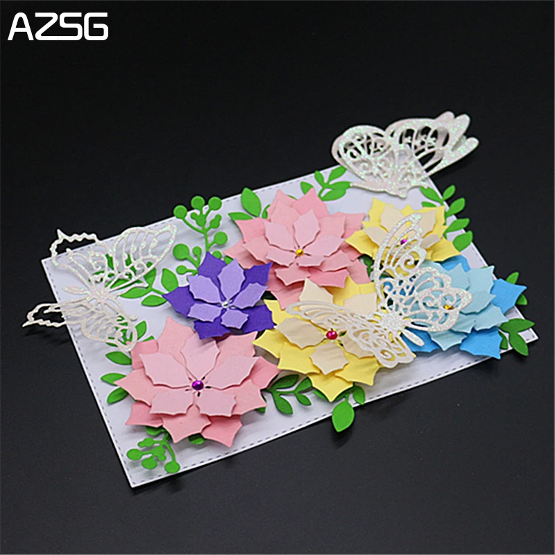 

AZSG 4Pcs Butterflies Metal Cutting Dies for Scrapbooking Photo Album Embossing DIY Paper Cards Making Decorative Stencil Craft