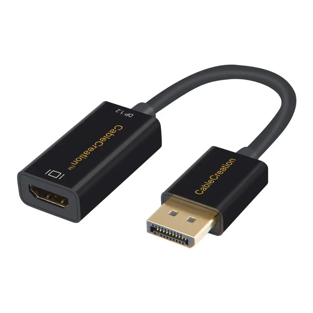 

Active DP to HDMI, CableCreation DisplayPort to HDMI Adapter, Support 4K x 2K & 3D Audio/Video, (Eyefinity Multi-Screen)