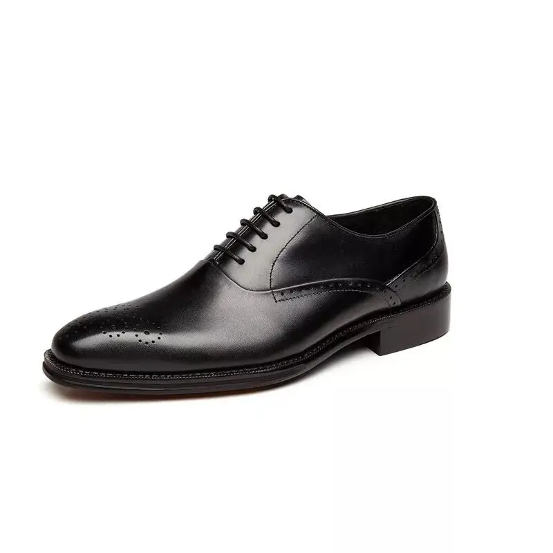 

Married Business Suits Carved Leather Retro Shoes Men's England Handmade Pointed Single Shoes Men