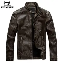 Kenntrice старошкольный стиль, зимняя кожаная куртка для мужчин, Jaqueta Couro Masculino, куртка-бомбер, байкерские кожаные куртки, мужское кожаное пальто