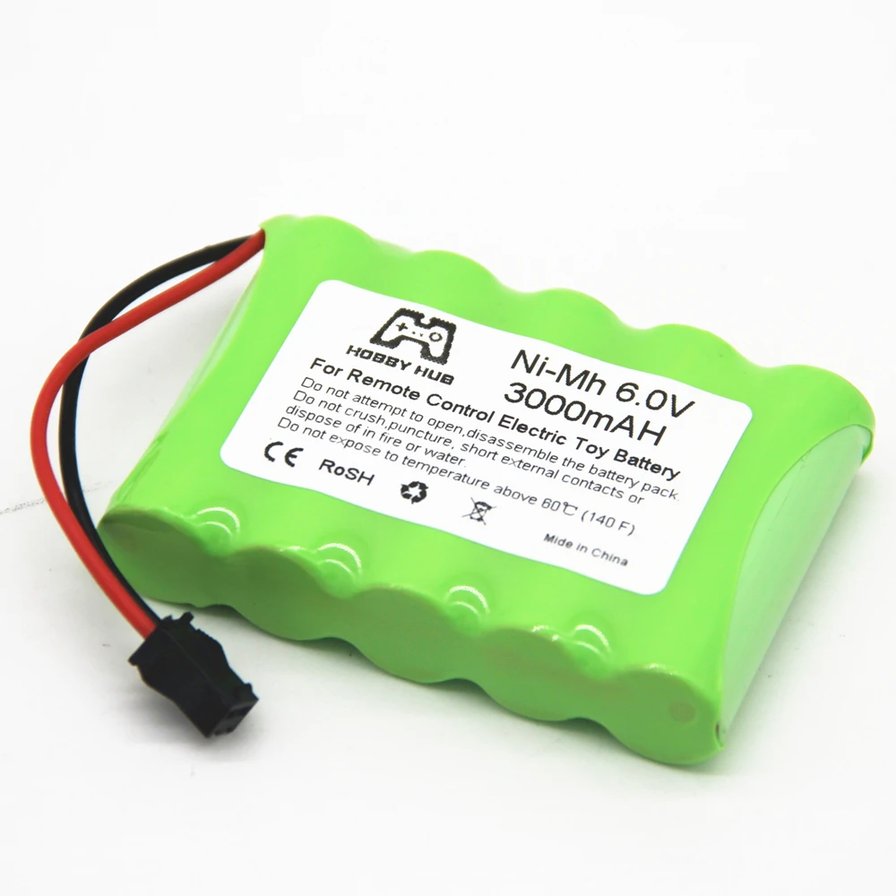 Hobby hub 3000 mah Ni-MH 6v AA 2800mah 2400mah аккумуляторная батарея 6,0 v для электрических игрушек для RC автомобилей грузовиков лодок 3000 mah AA