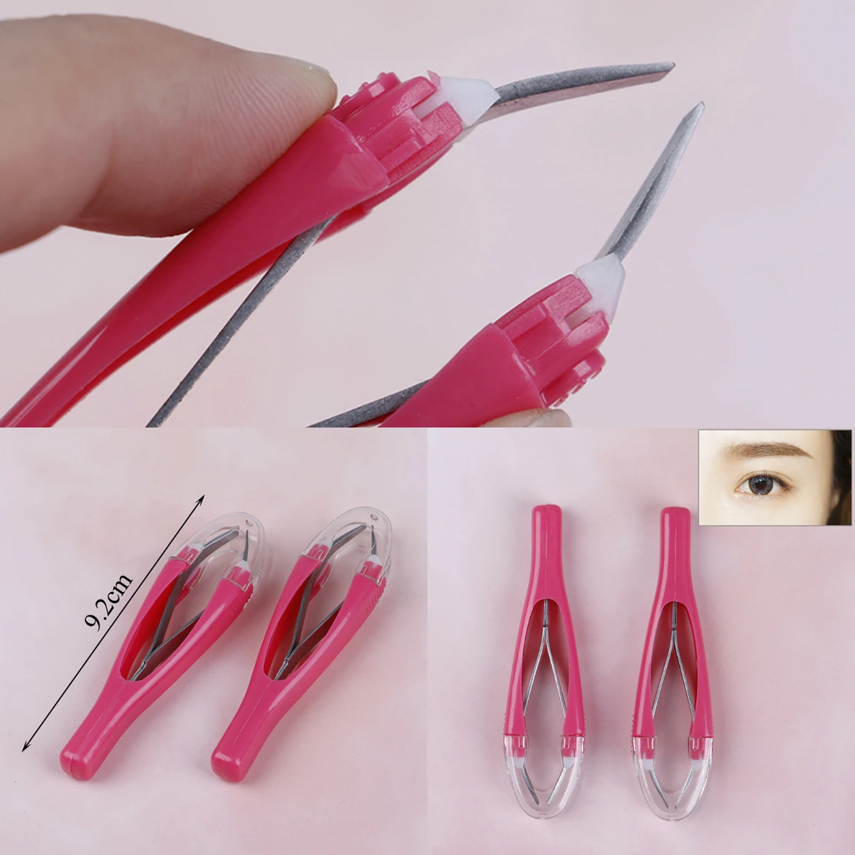 

1pcs Professional Automatically Retractable Stainless Steel Slant Tip Hair Removal Eyebrow Tweezer Makeup Tool Useful Beatiful