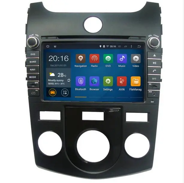 2 г Оперативная память Восьмиядерный Android 6.0 автомобиль GPS навигации для Kia Cerato Руководство кондиционер 2008-2012 DVD мультимедиа