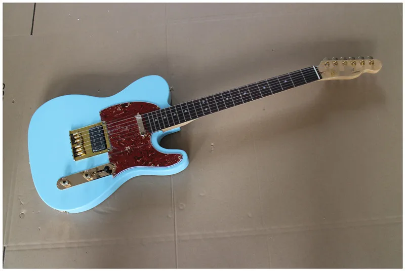 

Free Shipping Top Quality Musical Instruments 6-string Telecaster models sky blue TELE Electric Guitar 17-11