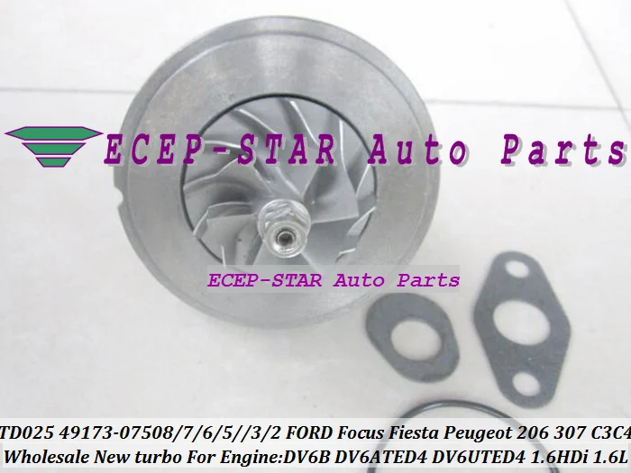 TD025 49173-07508 49173-07507 49173-07506 49173-07503 For FORD Focus Fiesta Peugeot 206 307 308 Citroen C3 C4 DV6ATED4 1.6L HDi Turbo (5)