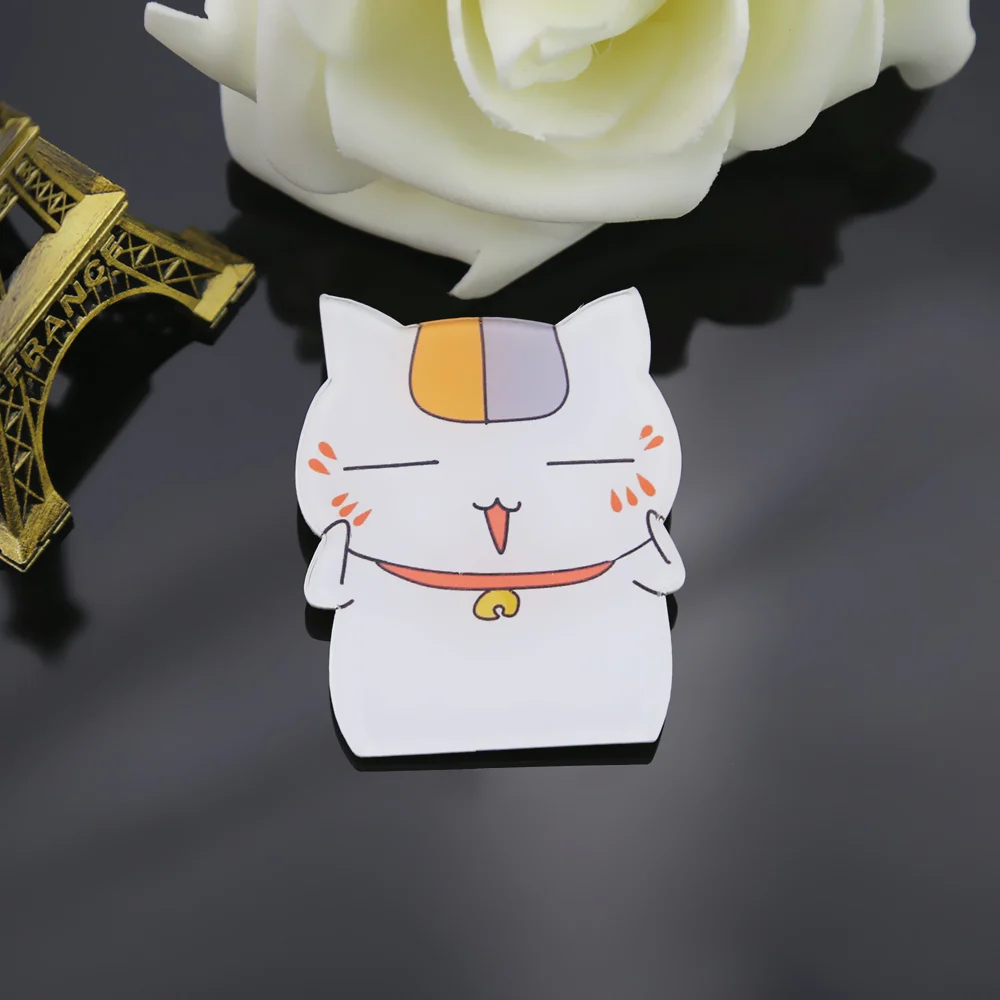 FFFPIN Natsume Yuujinchou Кот, значок для учителя, акриловая ПММА брошь в виде кошки, монета, ткань, сумка, знак для дома, Нацумэ, книга друзей, булавка